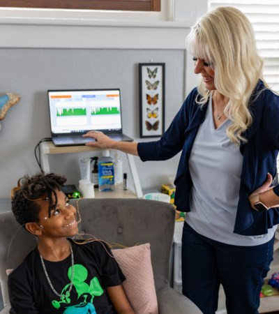 Iasis brain scan shown on computer